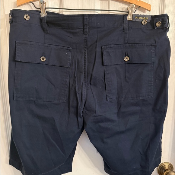Piombo Button Up Bermuda Flat Front Shorts Men’s XXL NWT - Picture 3 of 7